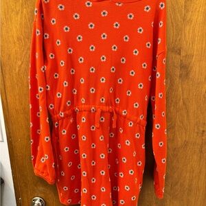 Hanna Andersson Orange Floral Kids Dress